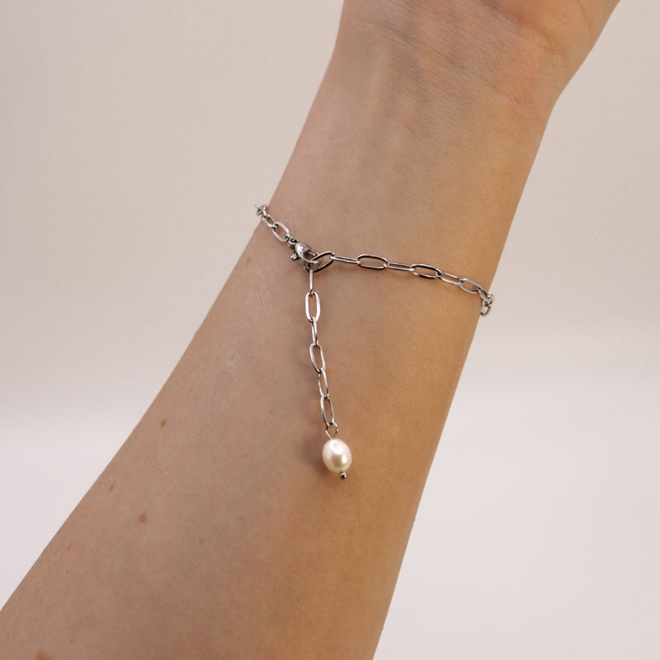 Raw Crystal Armband mit schwarzem Turmalin - CrystalMind