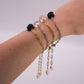 Raw Crystal Armband mit schwarzem Turmalin - CrystalMind