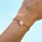 3x Bergkristall-Energie-Schmuckset Gold