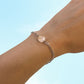 Raw Crystal Armband mit Bergkristall (gold/silber)