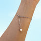 Raw Crystal Armband mit Bergkristall (gold/silber)