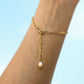 Raw Crystal Armband mit Bergkristall (gold/silber)